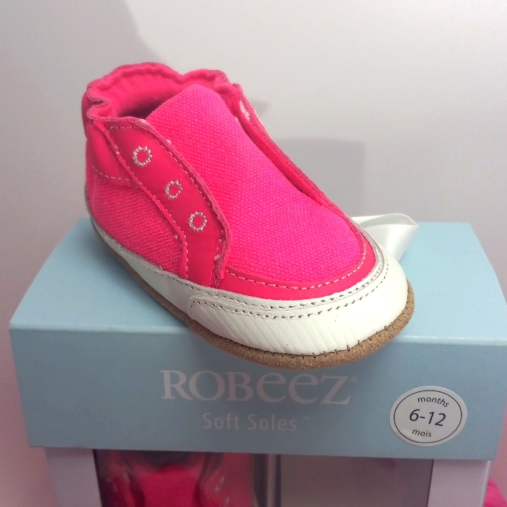 PINK CANVAS & LEATHER SHOES